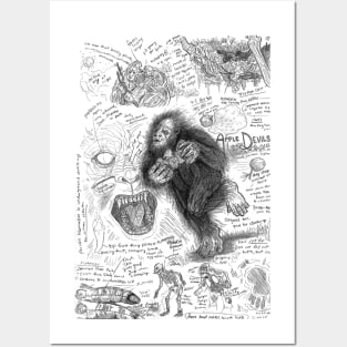Apple Devil Bigfoot Study Posters and Art